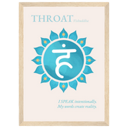 Halschakra Poster Vishuddha | Throat Chakra | Fine Art Print A4-A2