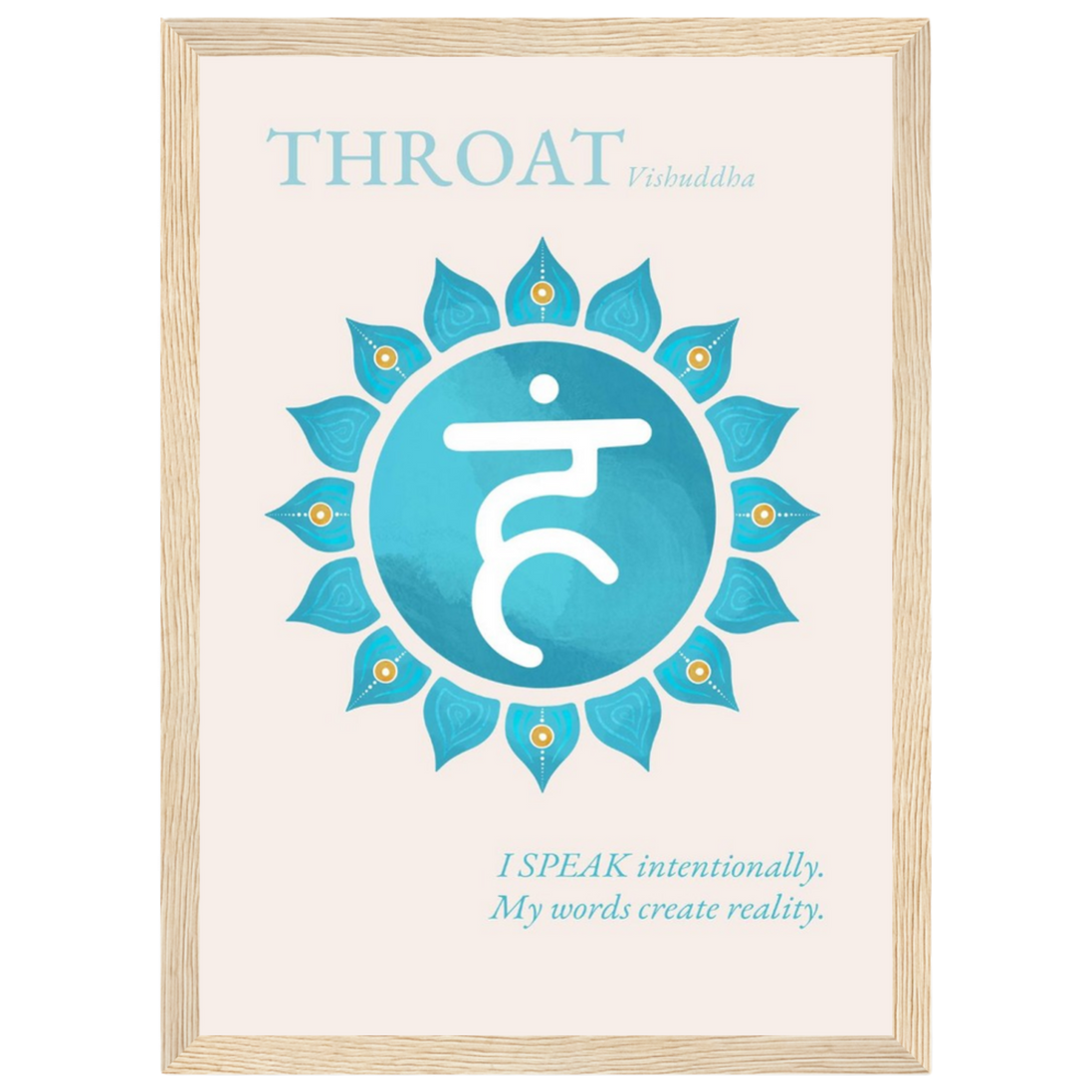 Halschakra Poster Vishuddha | Throat Chakra | Fine Art Print A4-A2