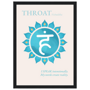 Halschakra Poster Vishuddha | Throat Chakra | Fine Art Print A4-A2