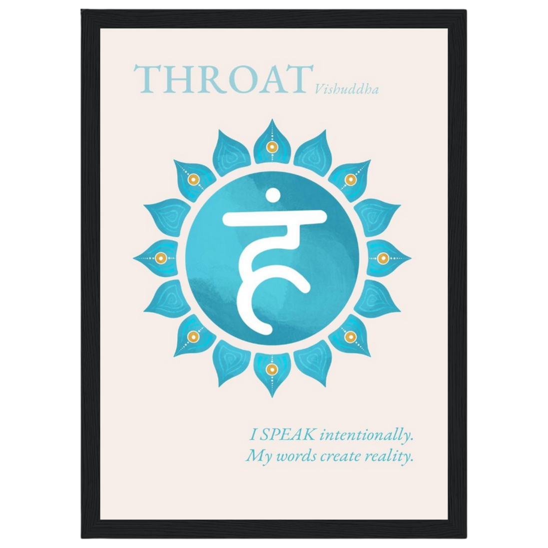 Halschakra Poster Vishuddha | Throat Chakra | Fine Art Print A4-A2