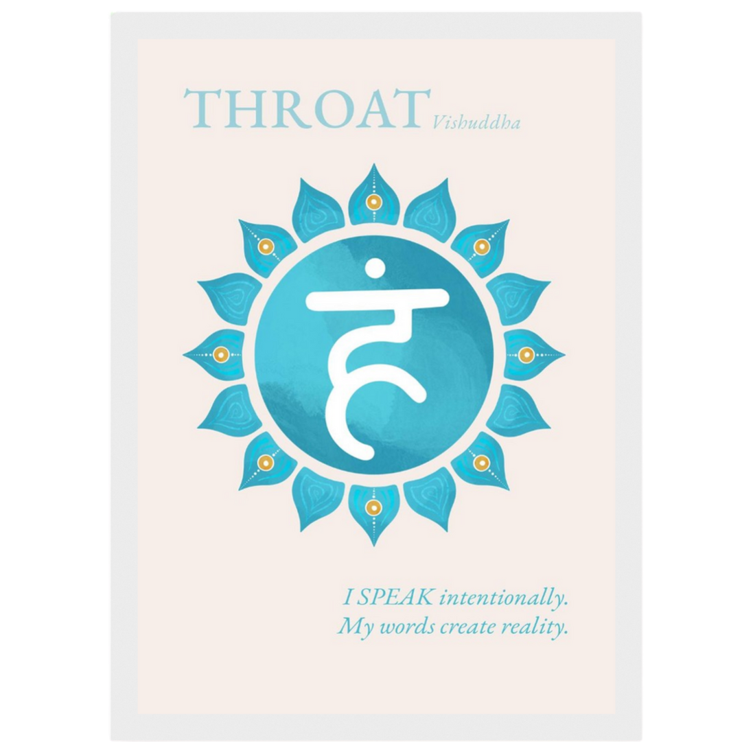 Halschakra Poster Vishuddha | Throat Chakra | Fine Art Print A4-A2