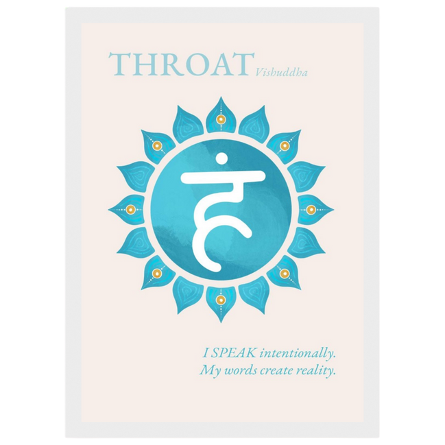 Halschakra Poster Vishuddha | Throat Chakra | Fine Art Print A4-A2
