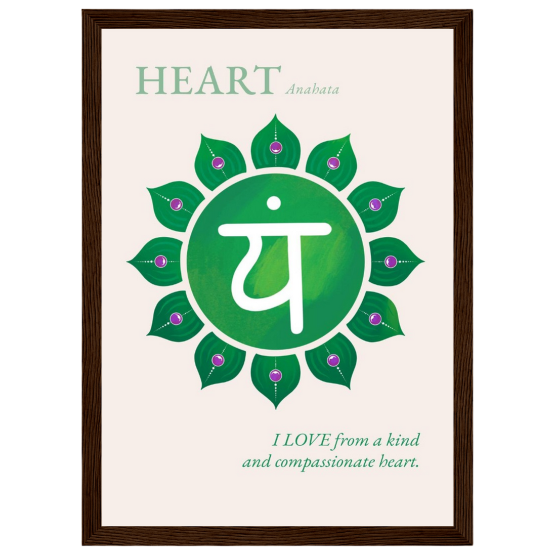 Herzchakra Poster Anahata | Heart Chakra | Fine Art Print A4-A2