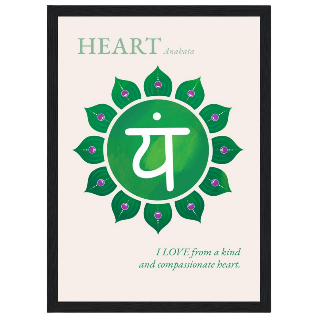 Herzchakra Poster Anahata | Heart Chakra | Fine Art Print A4-A2