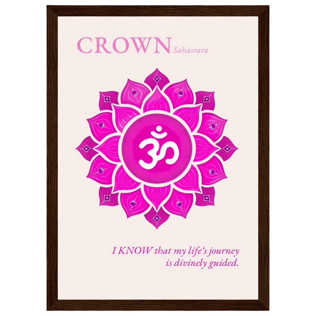Kronenchakra Poster Sahasrara | Fine Art Print A4-A2