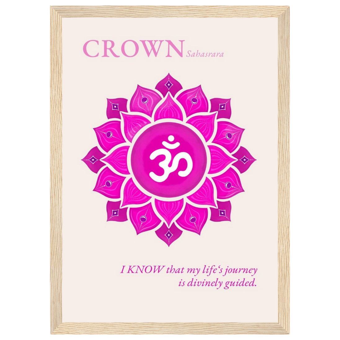 Kronenchakra Poster Sahasrara | Fine Art Print A4-A2