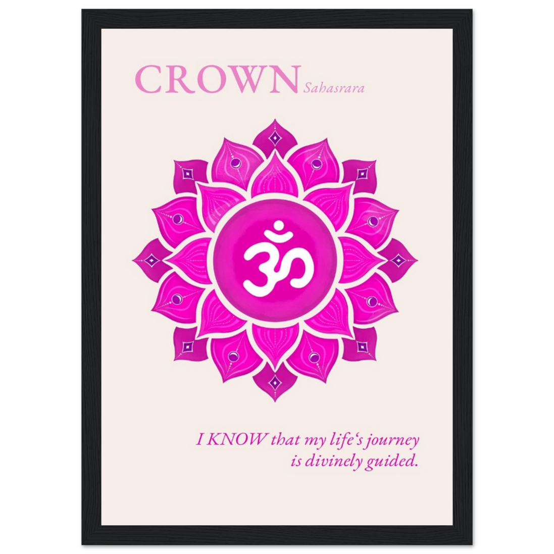 Kronenchakra Poster Sahasrara | Fine Art Print A4-A2