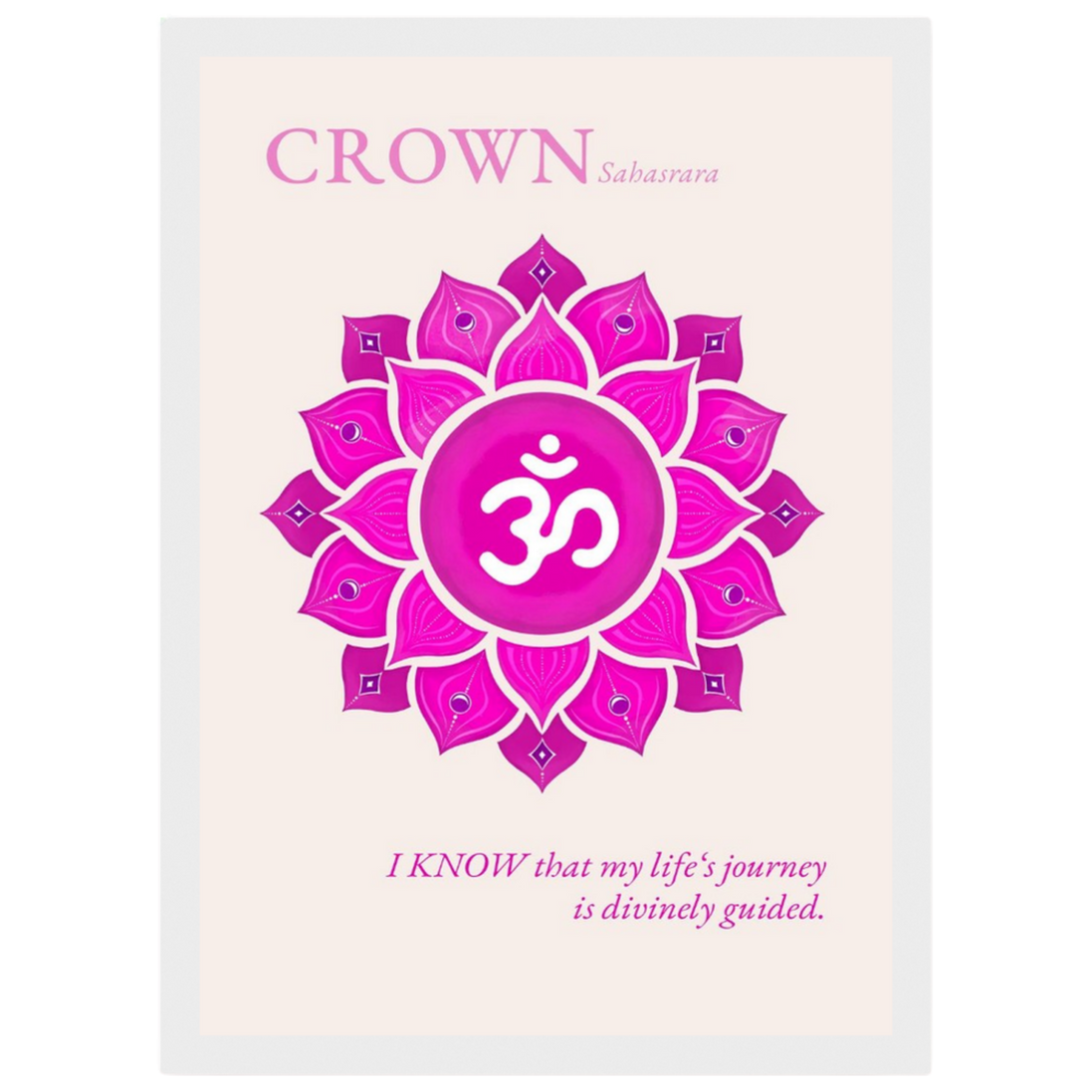 Kronenchakra Poster Sahasrara | Fine Art Print A4-A2