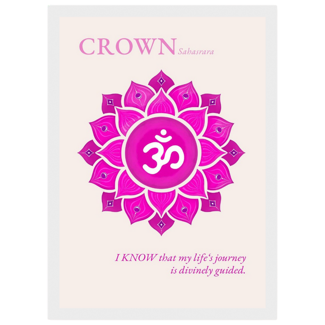Kronenchakra Poster Sahasrara | Fine Art Print A4-A2