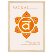 Sakralchakra Poster Svadhisthana | Sacral Chakra | Fine Art Print A4-A2