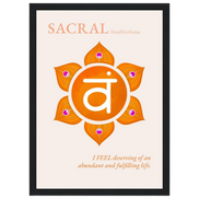 Sakralchakra Poster Svadhisthana | Sacral Chakra | Fine Art Print A4-A2