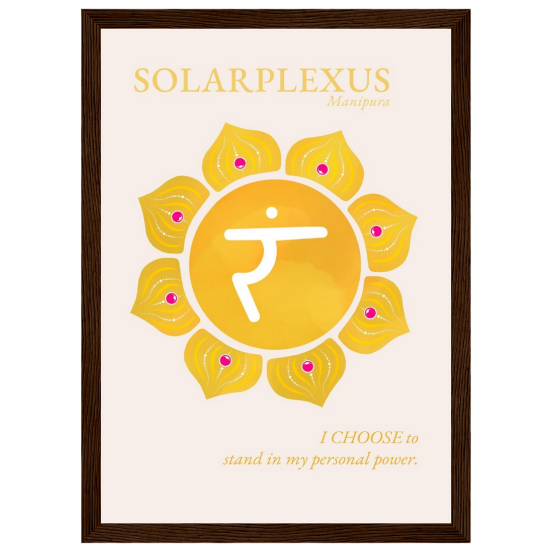 Solarplexuschakra Poster Manipura | Fine Art Print A4-A2