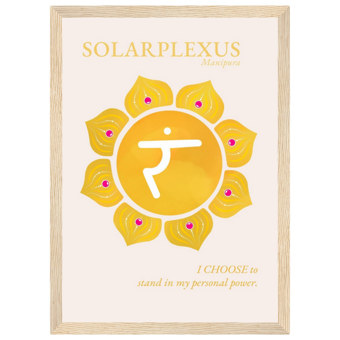 Solarplexuschakra Poster Manipura | Fine Art Print A4-A2