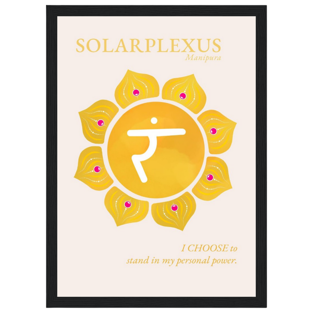 Solarplexuschakra Poster Manipura | Fine Art Print A4-A2