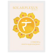 Solarplexuschakra Poster Manipura | Fine Art Print A4-A2