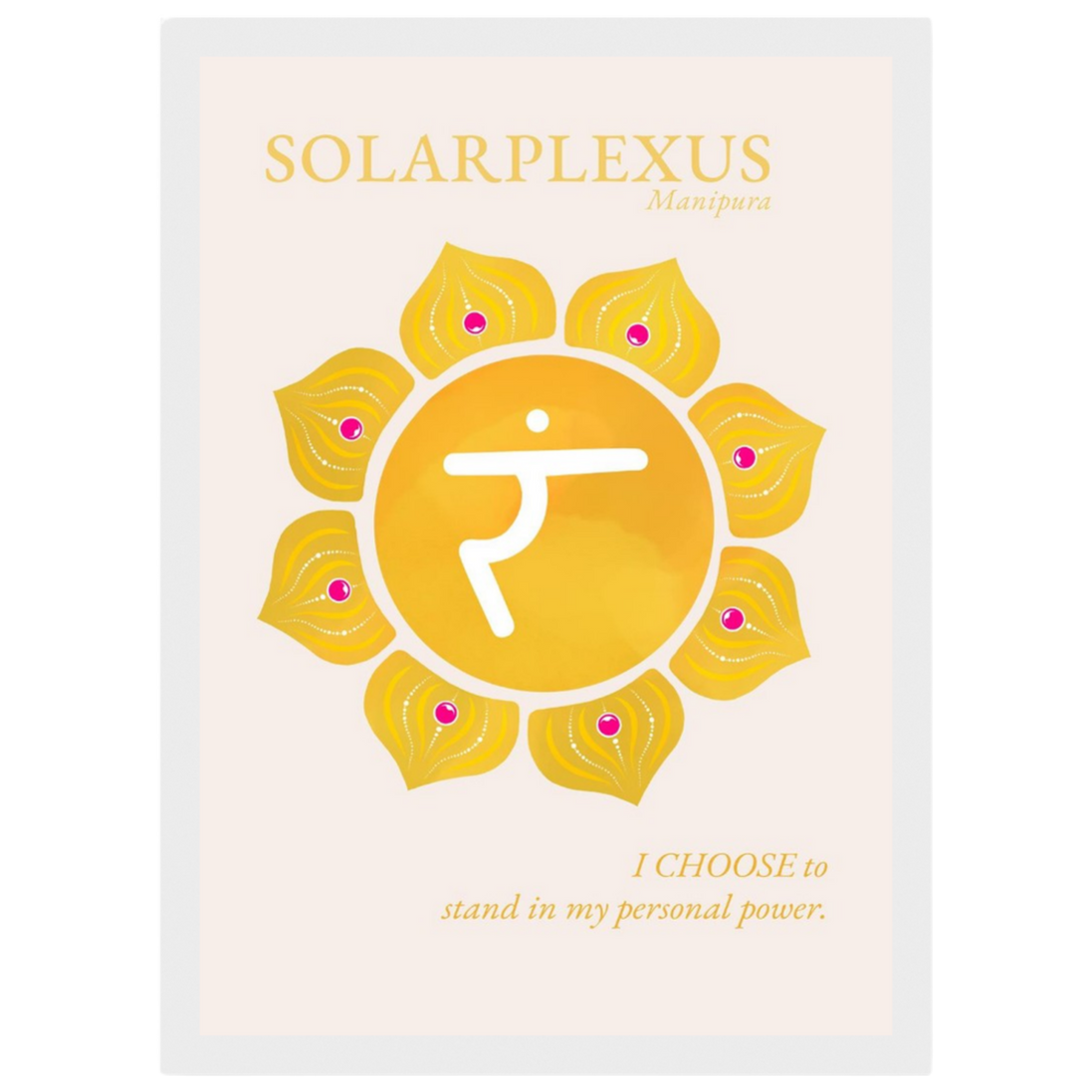 Solarplexuschakra Poster Manipura | Fine Art Print A4-A2