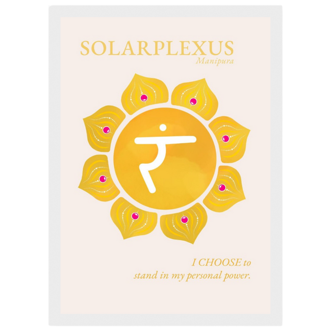 Solarplexuschakra Poster Manipura | Fine Art Print A4-A2