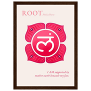 Wurzelchakra Poster Muladhara | Root Chakra | Fine Art Print A4-A2
