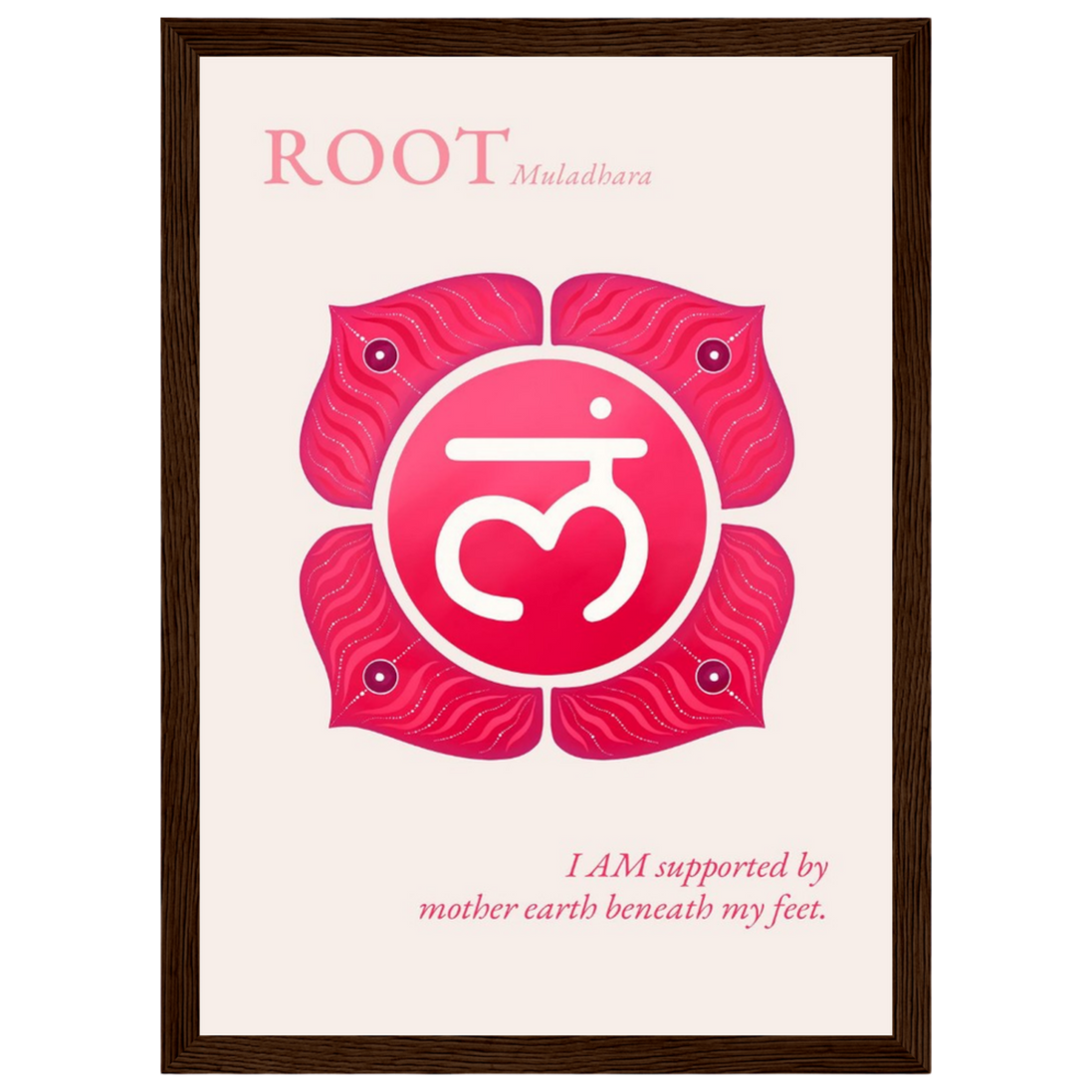 Wurzelchakra Poster Muladhara | Root Chakra | Fine Art Print A4-A2