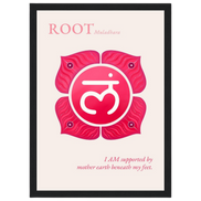 Wurzelchakra Poster Muladhara | Root Chakra | Fine Art Print A4-A2