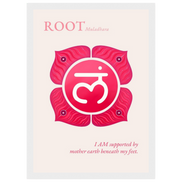 Wurzelchakra Poster Muladhara | Root Chakra | Fine Art Print A4-A2