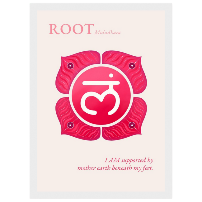Wurzelchakra Poster Muladhara | Root Chakra | Fine Art Print A4-A2