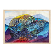 Oceanic Soul · Der Wal | Aquarell & Fineliner · Fine Art Kunstdruck A4–A2