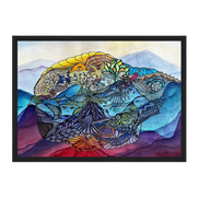 Oceanic Soul · Der Wal | Aquarell & Fineliner · Fine Art Kunstdruck A4–A2