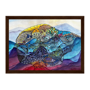 Oceanic Soul · Der Wal | Aquarell & Fineliner · Fine Art Kunstdruck A4–A2