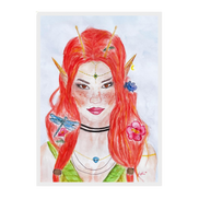 Ophelia · Kunsttherapeutin | Fine Art Poster A4–A2 | Aquarell | Gerahmt & Ungerahmt