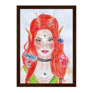Ophelia · Kunsttherapeutin | Fine Art Poster A4–A2 | Aquarell | Gerahmt & Ungerahmt