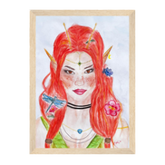 Ophelia · Kunsttherapeutin | Fine Art Poster A4–A2 | Aquarell | Gerahmt & Ungerahmt