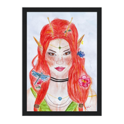 Ophelia · Kunsttherapeutin | Fine Art Poster A4–A2 | Aquarell | Gerahmt & Ungerahmt
