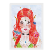 Ophelia · Kunsttherapeutin | Fine Art Poster A4–A2 | Aquarell | Gerahmt & Ungerahmt