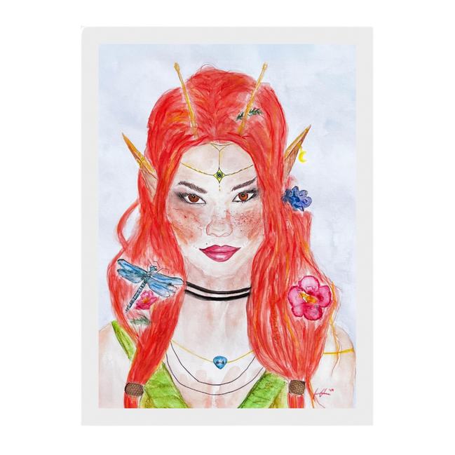 Ophelia · Kunsttherapeutin | Fine Art Poster A4–A2 | Aquarell | Gerahmt & Ungerahmt