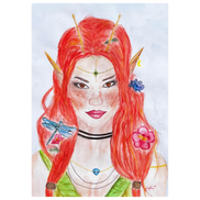 Ophelia · Kunsttherapeutin | Fine Art Poster A4–A2 | Aquarell | Gerahmt & Ungerahmt
