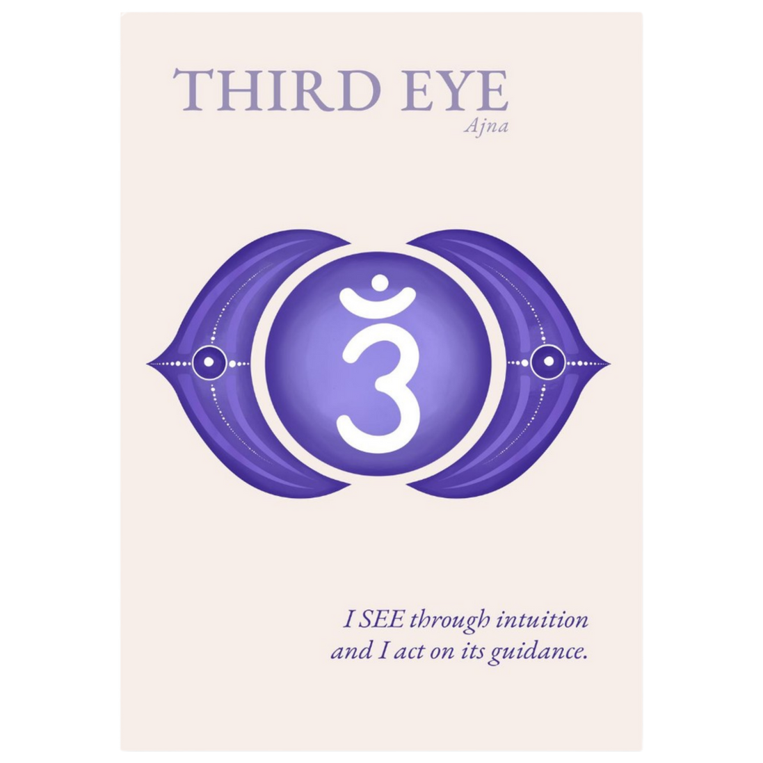Stirnchakra Poster Ajna | Drittes Auge | Fine Art Print A4-A2