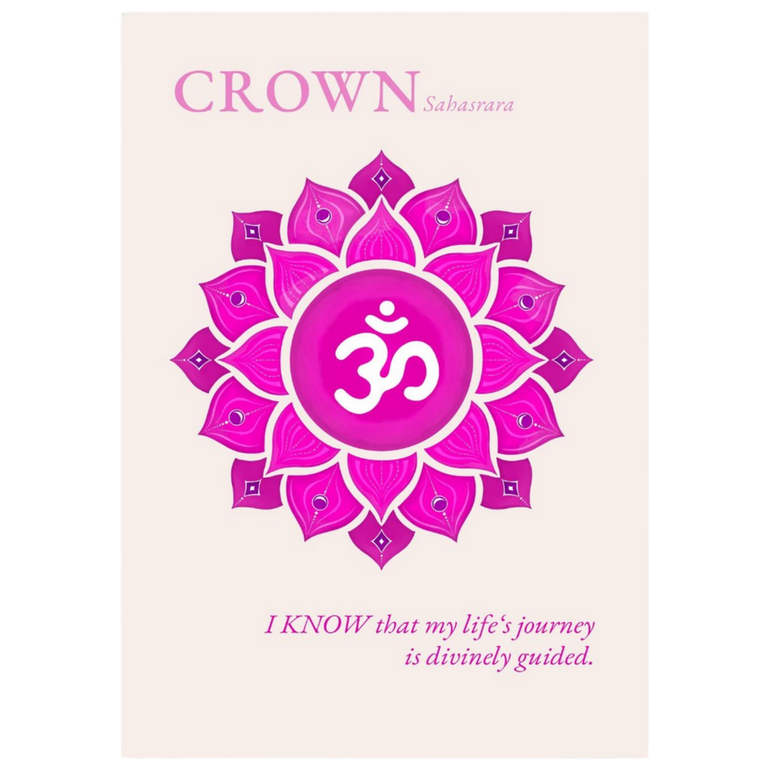 Kronenchakra Poster Sahasrara | Fine Art Print A4-A2