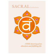 Sakralchakra Poster Svadhisthana | Sacral Chakra | Fine Art Print A4-A2