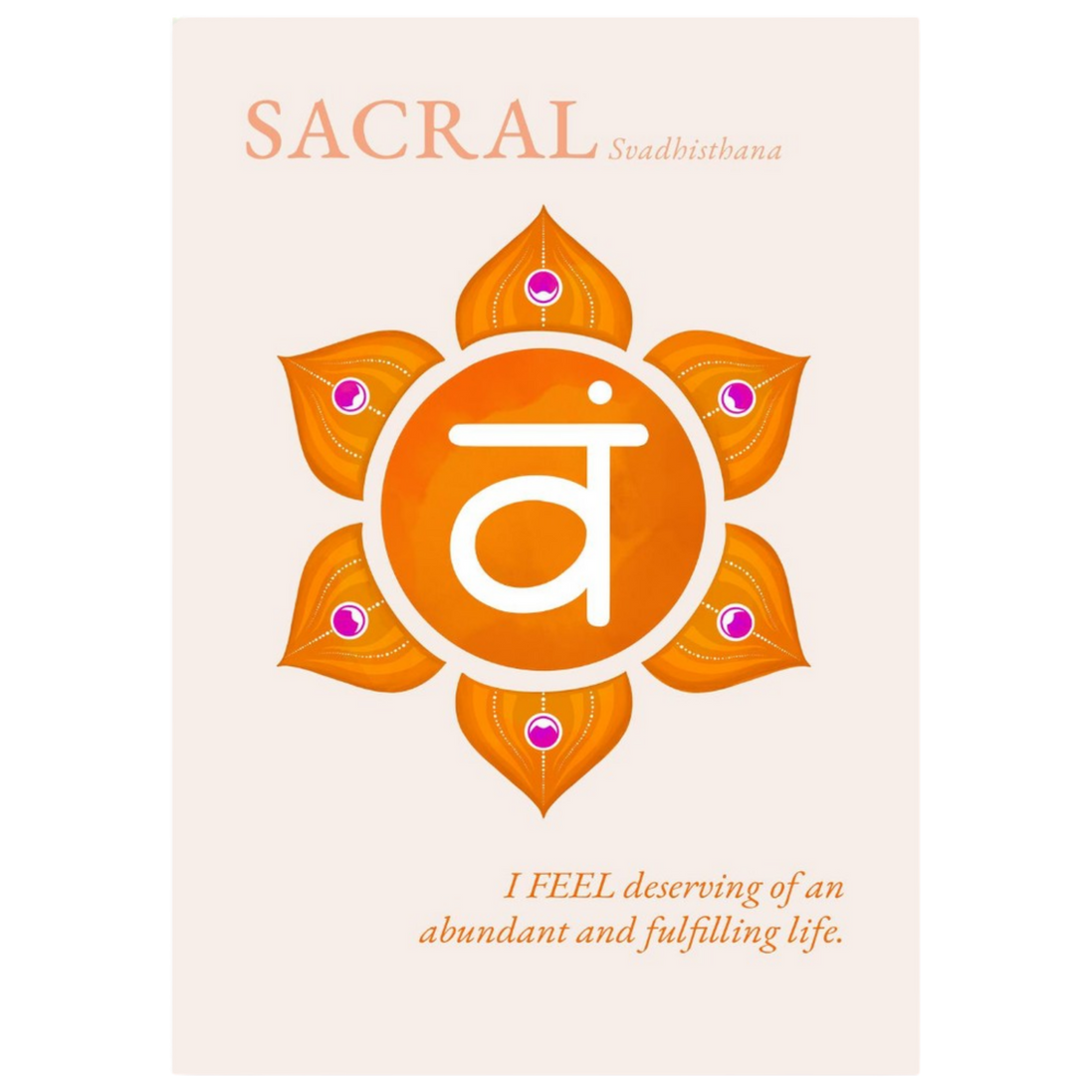 Sakralchakra Poster Svadhisthana | Sacral Chakra | Fine Art Print A4-A2