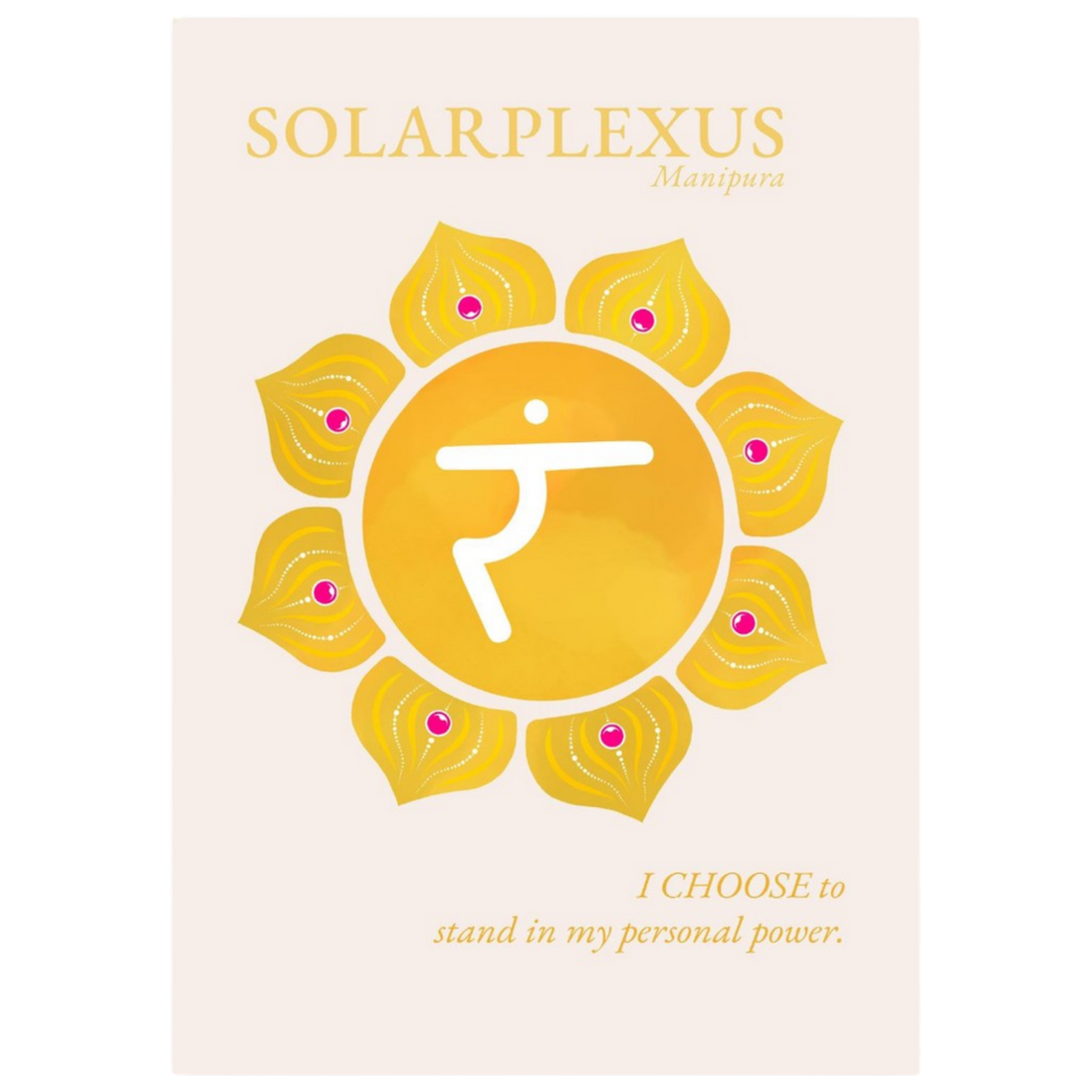 Solarplexuschakra Poster Manipura | Fine Art Print A4-A2