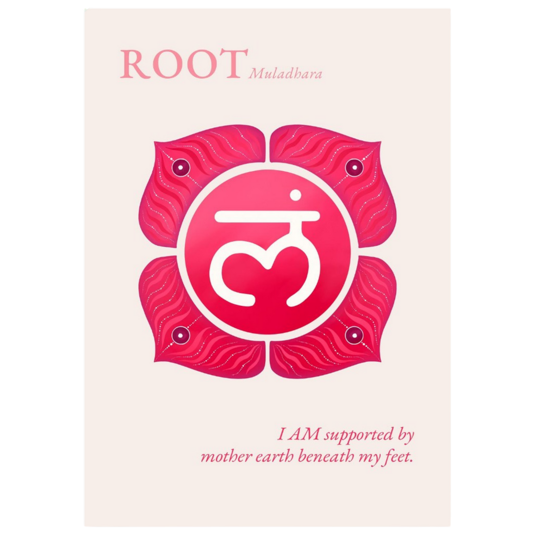 Wurzelchakra Poster Muladhara | Root Chakra | Fine Art Print A4-A2