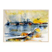 Spaziergang mit dem Inneren Kind | Aquarell Fine Art Kunstdruck A3–A1