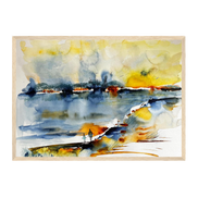 Spaziergang mit dem Inneren Kind | Aquarell Fine Art Kunstdruck A3–A1