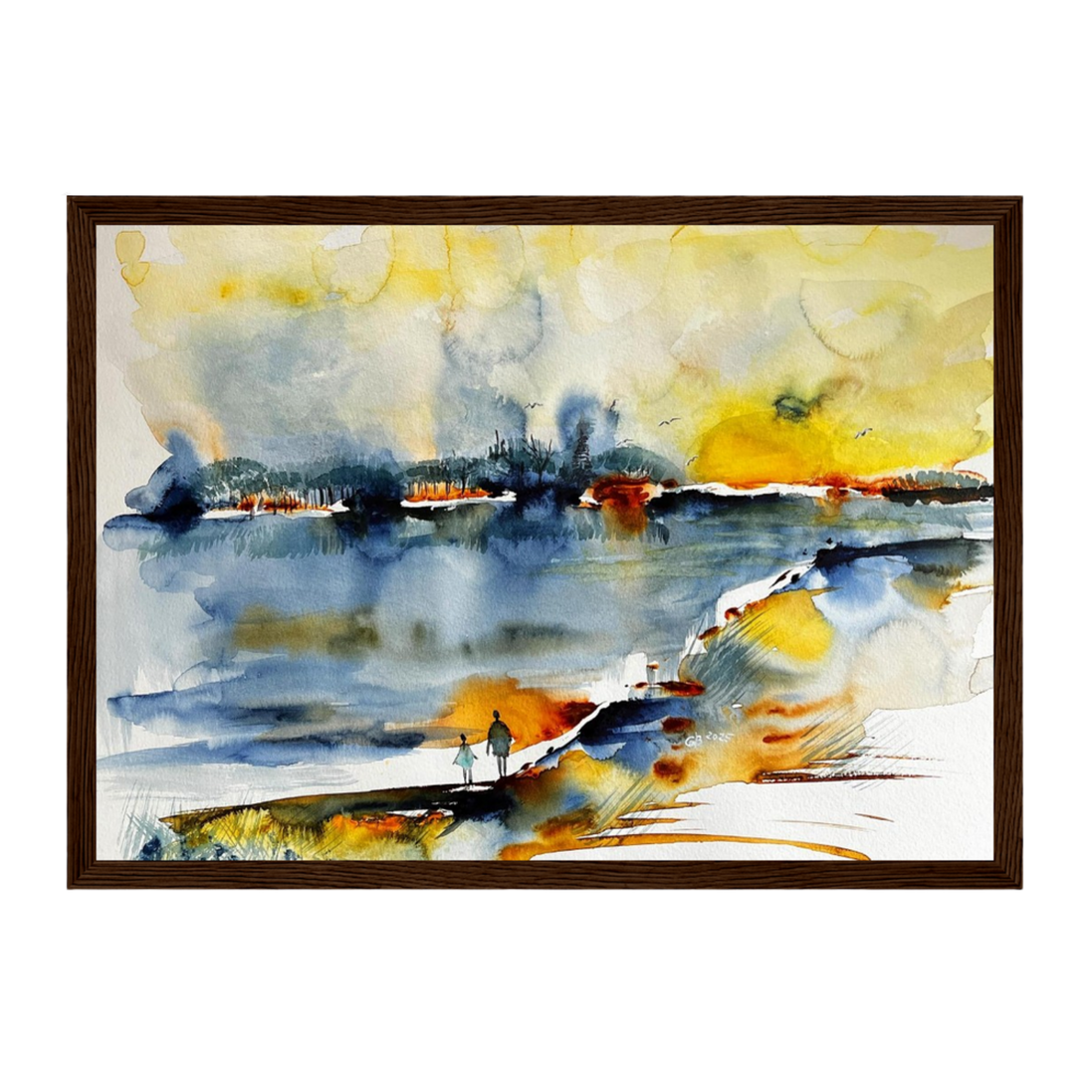 Spaziergang mit dem Inneren Kind | Aquarell Fine Art Kunstdruck A3–A1