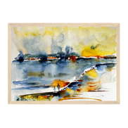 Spaziergang mit dem Inneren Kind | Aquarell Fine Art Kunstdruck A3–A1