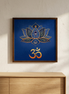 Lotus Blume mit Om · Leinwanddruck | Spirituelle Wandkunst | 60×60 cm