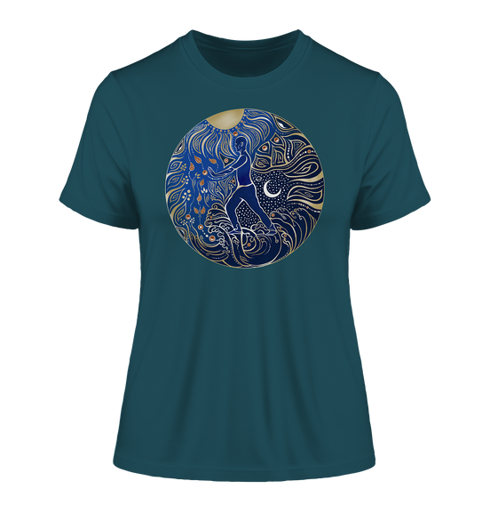 5 Elemente Qi Gong T-Shirt | Farbig | Organisches T-Shirt | Damen