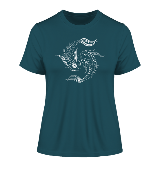 Koi Fisch Yin & Yang T-Shirt  | Organisches T-Shirt | Damen