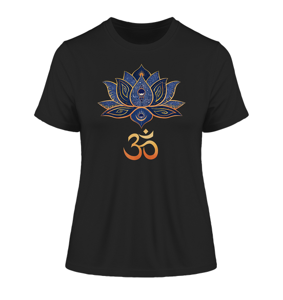 Lotus Blume Om T-Shirt | Organisches T-Shirt | Damen
